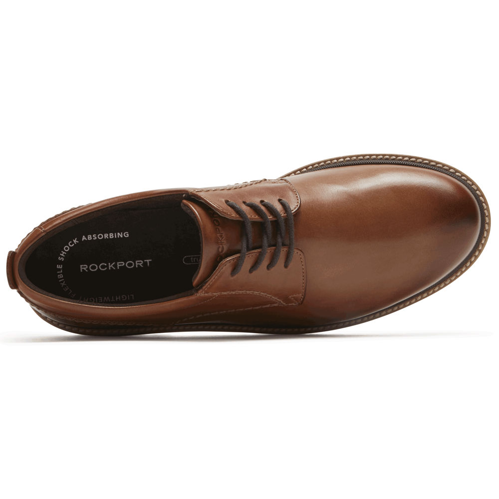 Rockport Oxfords Herre Brune - Marshall Plain Toe - CTFS83072